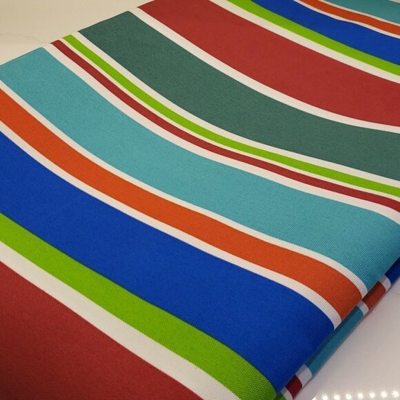 Outdoor Fabric  Stripped Multi-Color Approx. 54"w x 128"l (3.25 m)(3.5 yds) - Picture 3 of 6